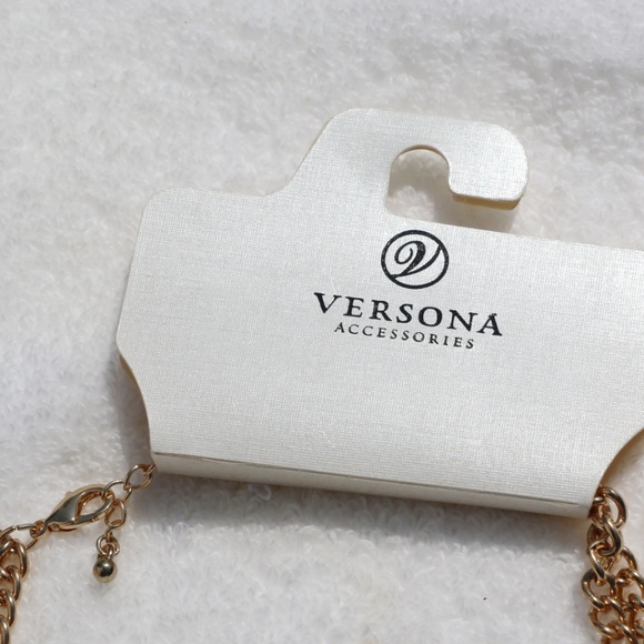 NEW Versona Boho Statement Rhinestone Necklace - Picture 5 of 6